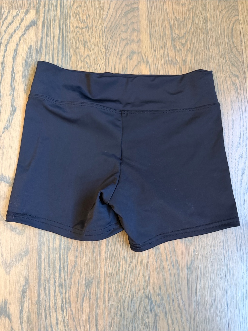Girls' Black Stretch Active Leggings Shorts